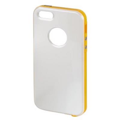 Hama-coque de protection hybrid pour apple iphone 5/5s, blanc/orange