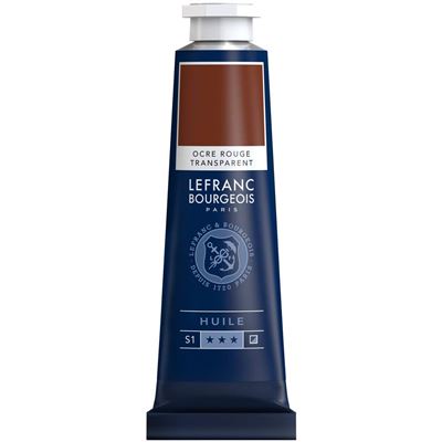Lefranc & Bourgeois 810038 Huile Fine 40 ML Ocre Rouge Transparent
