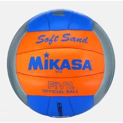 Intersport ballon de beach--volley soft sand vxs gris orange bleu multicolore multicolore 5