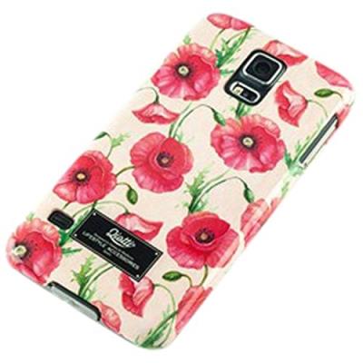 Qiotti fashion snap etui pour samsung galaxy s5 sm-g900 rouge fleur