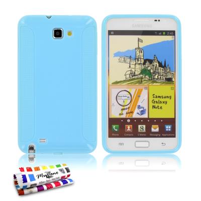 Coque Souple ORIGINAL Ultra Fine Bleu lagon , ExtraGrip, Premium de MUZZANO pour SAMSUNG GALAXY N7000