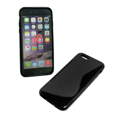 Housse en silicone S-Design noir Apple iPhone 6