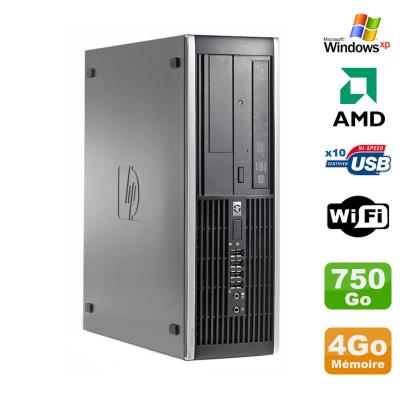 Pc hp compaq 6005 pro sff amd 3ghz 4go ddr3 750go sata graveur wifi windows xp