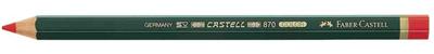 FABER-CASTELL - Crayon bicolore CASTELL COLOR 873, rouge- bleu, incassblem grâce à une couche spéciale, longueur: 174 mm, épaisseur du trait: 5,4 mm, hexagonal,