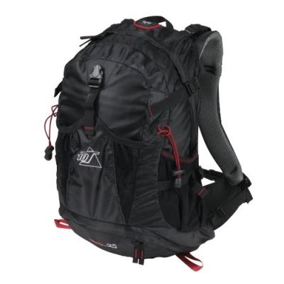 10t kiowa 25 sac à dos outdoor et trekking noir rouge 49 x 33 x 18 cm