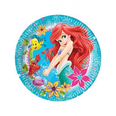 Assiettes Ariel la petite sirène (x8)