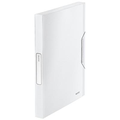 Leitz ablagebox style, din a4, pp, arktik-weiá fllhhe  30 mm, fassungsvermgen  250 blatt, gebrstete oberflche, innen silber,