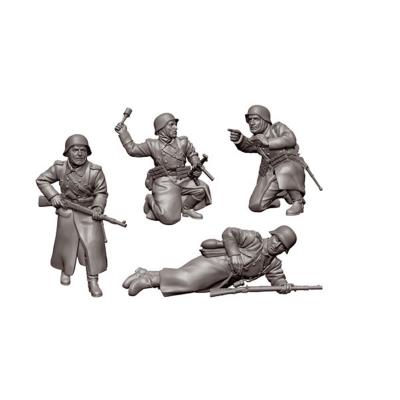 Figurines historiques 2ème guerre mondiale : fantassins allds tenue hivernale zvezda