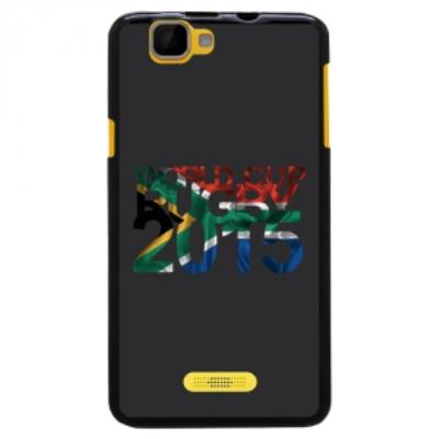 Coque Souple en gel pour Wiko Rainbow avec impression Afrique du Sud et logo rugby WCR 2015
