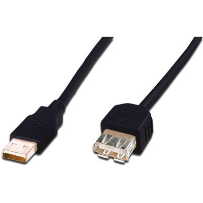 ASSMANN - USB-verlengkabel - USB (M) naar USB (V) - USB 2.0 - 3 m - zwart