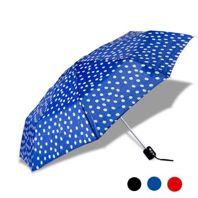 Parapluie à petits pois noir