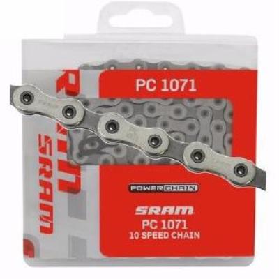 Sram pc-1071 hollowpin chaîne 10 vitesses 114 maillons gris