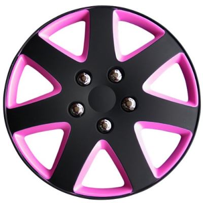Jeu d'enjoliveurs Michigan 13-inch noir matte/rose