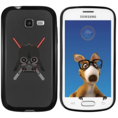 Coque Souple en gel noir pour Galaxy Trend Lite avec impression Motifs Dark et sabres lasers