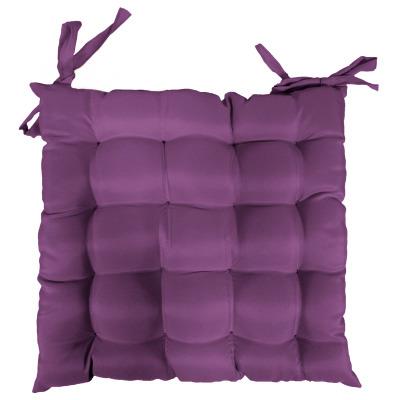 Assise de chaise 40x40 CHARLY prune