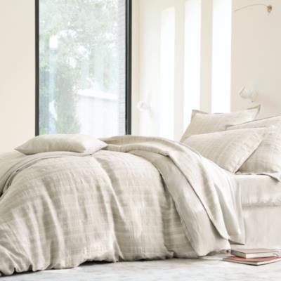 Drap coton lin Népal BLANC DES VOSGES, Lin 180 x 290 cm