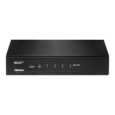 TRENDnet TEG S51SFP - switch - 4 poorten - onbeheerd