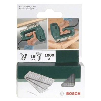 Bosch 2609255810 Set De 1000 Clous D'Agrafage Type 47 Longueur 19 Tête Largeur 1,8 Mm Epaisseur 1,27