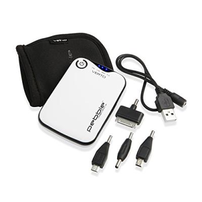 Veho Pebble Verto Chargeur Portable pour Smartphone/Lecteur MP3/Appareil chargé USB Blanc