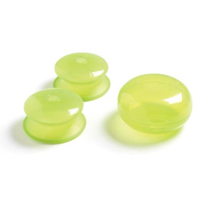 Lot de 2 capuchons paille pour tasse vert