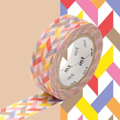 Masking Tape MT - 15 mm - Entrelacs tons chauds - Masking Tape (MT)