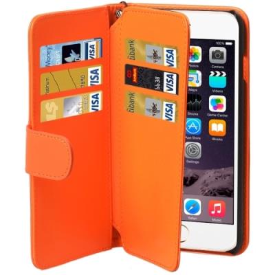 Iphone 6 Plus Coque Housse Cuir PU Orange