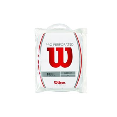 Wilson griffband pro overgrip perforé 12 pack blanc wrz4006wh