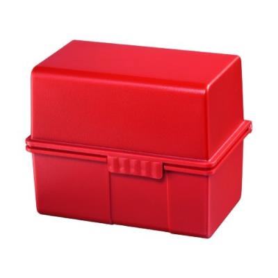 Han 975-17 bac à fiches en plastique pour env. 450 fiches a5 228 x 171 x 102 mm (rouge)