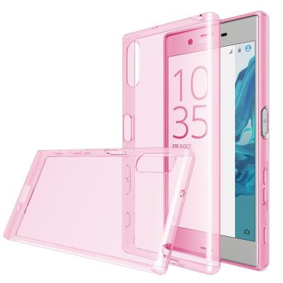 Xperia XZ Etui Housse Coque de protection Ultra Fine Silicone TPU Gel Pour Sony Xperia XZ -Jelly - Rose