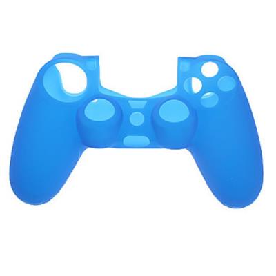 Protecteur souple en Silicone pour Manette PS4 Bleu