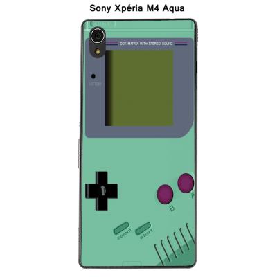 Coque Sony Xpéria M4 Aqua - Game Boy Lucite Green