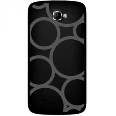 Coque rigide pour Logicom E350 avec impression Motifs ronds gris