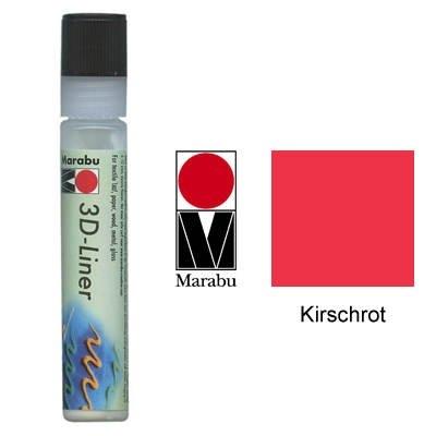 Marabu peinture à relief 3d-liner, rouge cerise 3d, 25 ml mr180309631