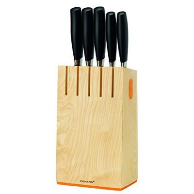 Fiskars 1016004 bloc à couteaux avec 5 couteaux ff