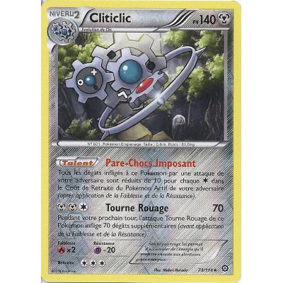 Carte Pokemon CLITICLIC 73//114 HOLO Reverse XY11 Offensive Vapeur FR NEUF