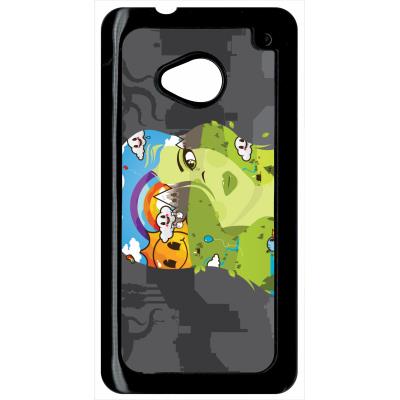 Coque HTC m7 pop art cloudy sunny