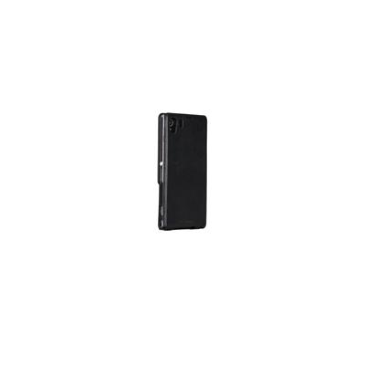 Case-Mate Signature Line - Beschermhoes voor mobiele telefoon - echt leer - zwart - voor Sony XPERIA Z1
