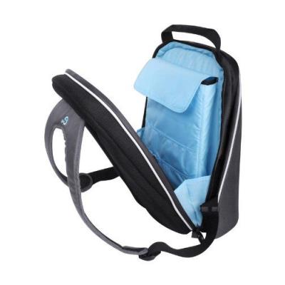 Be.Ez 100417 Le Bag Pro Sac À Dos Pour Macbook Pro Et Ordinateurs Portables 17 Gris Argent/Turquoise