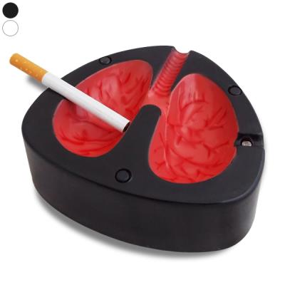 Cendrier poumon avec son qui tousse noir