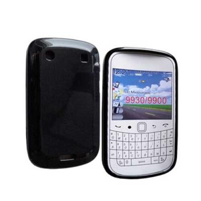 Etui housse coque pour Blackberry 9900 9930 glossy noir