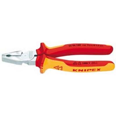 Pince universelle VDE, grande puissance, Long. : 225 mm, Capacité de coupe du Ø du fil dur 3,0 mm, Capacité de coupe du Ø de la corde à piano 2,5 mm