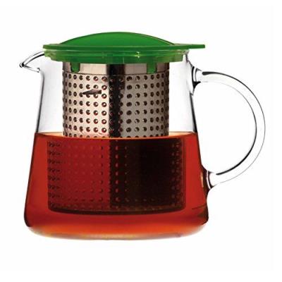 Finum 4283020 Cannette Théière Filtre Tea Control Verre Rouge 0,8 L