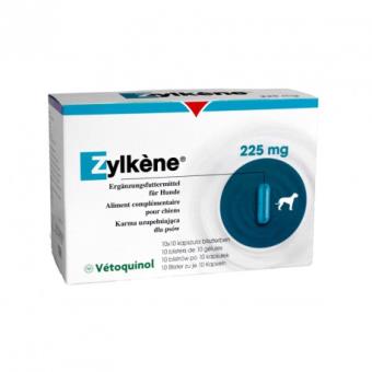 Zylkene Compléments Alimentaires Anti Stress Pour Chiens Et Chats 225 Mg 10 Blisters De 10 Gelules