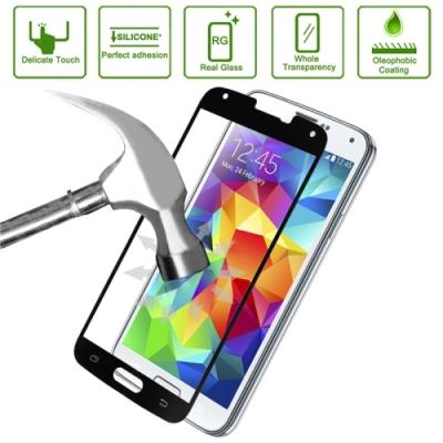 Galaxy S5 Film Anti-Choc Verre Trempé 0,33mm Noir Linkdream