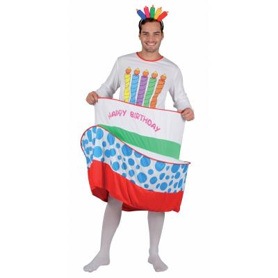 Costume adulte homme gateau d'anniversaire