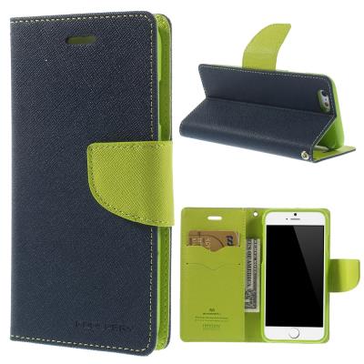 Etui en PU Mercury Fancy pour Iphone 6s / 6 4.7 pouces - Bleu