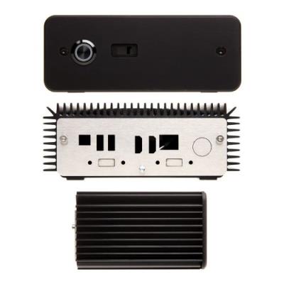 Kl impactics d1nu-b boîtier pour système nuc noir alimentation non incluse