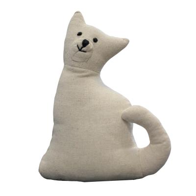 Chat tissu décoratif 35 cm