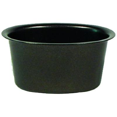 Patisse 2809 lot de 4 moules aspics ovale antiadhésif acier revêtu noir 12 x 6,5 x 4 cm