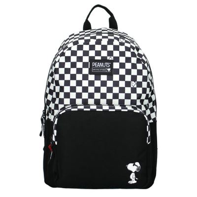Sac à dos Peanuts Snoopy Full of Risks noir et blanc